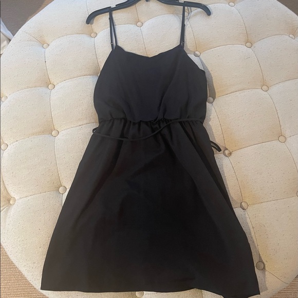 Aqua black spaghetti strap dress - Picture 4 of 4